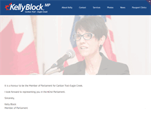 Tablet Screenshot of kellyblockmp.ca